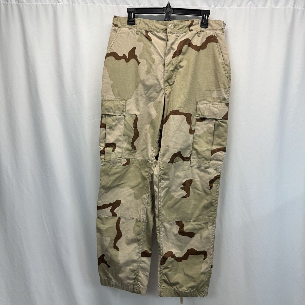 US Military Trousers Med Regular Desert Camo Combat Cargo DCU 90s Ripstop Pants